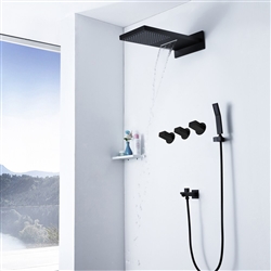 Black Shower System With Handheld